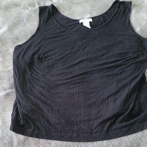 Jones New York Black Fitted Tank Top
